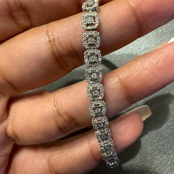 2 carat white gold bracelet - Picture 1 of 5